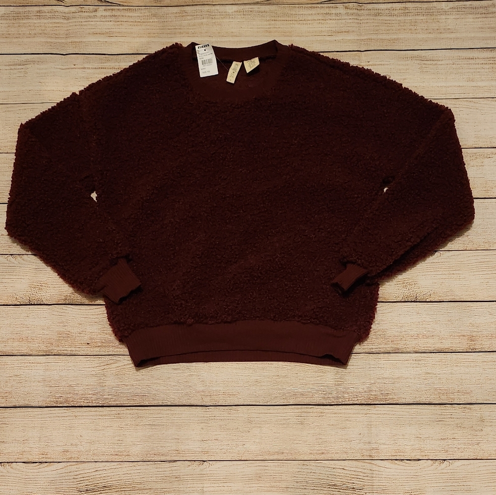 NWT Sky and Sparrow Burgundy Pullover